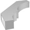 Ekena Millwork 4-in. W x 22-in. D x 28-in. H Balboa Architectural Grade PVC Knee Brace BRCP04X22X28BOA - alternate 6
